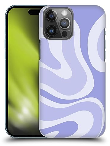 Head Case Designs Offizielle Kierkegaard Design Studio Modern Liquid Swirl Violett Kunst Harte Rueckseiten Handyhülle Hülle Huelle kompatibel mit Apple iPhone 14 Pro Max