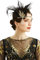 BABEYOND 1920er Jahre Flapper Feder Stirnband Roaring 20er Jahre Showgirl Gatsby Kopfschmuck
