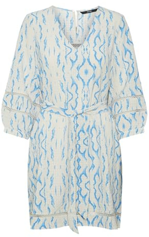 VERO Moda Damen Vmkarin Jill 3/4 Short Dress WVN Ga Sommerkleid
