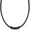 SHIEAGLELD Halskette Herren Leder, Herren Kette mit Edelstahl Halsband Anhänger, Geflochten Lederkette, Halsschmuck für Herren Junge Teenager, Kommt in Schmuck Geschenk box