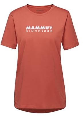 Mammut Core Damen T-Shirt mit Logo, Ziegel, Ziegelrot, Large