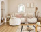 Lisa Design Mahina - 4-Sitzer Ecksofa mit Ecke Links - mit Schlaffunktion und Bettkasten - aus Bouclé-Stoff Beige
