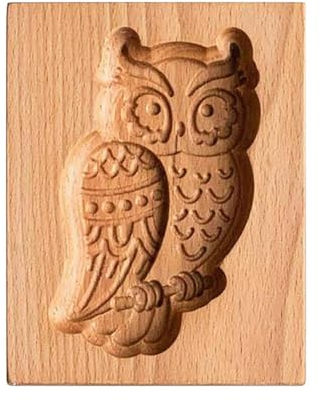 Generic Keksformen Aus Holz, 3D Eule Press-Stempel Lebkuchenform, Ausstecher Zum Backen, Verwendet Für DIY Keksstempel, Prägung, Kunsthandwerk, Dekoration, Backwerkzeuge (Braun)