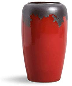 CONGRUI Rote Keramik-Ornamente, Bodenvase, große Vase, Porzellan, Wohnzimmer, Veranda, Blumenarrangement, Blumenornament