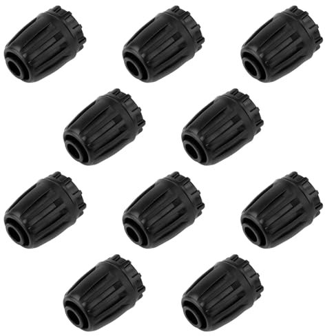 PEUTIER 10pcs 1/2 Inch Drip Irrigation Fittings End Caps, Drip Irrigation Line Tubing Connector Drip Irrigation Plug Pressure Regulator Drip Irrigation Faucet Adapter Kit for Garden Irrigation System
