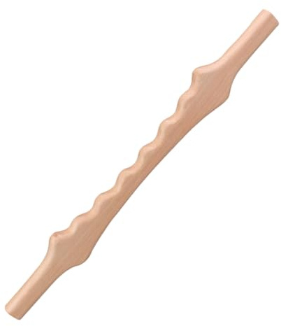 Holz Meridian Massagestab mit Zähnen für Rücken und Bauch | Braun, Heimgebrauch, zur Massage von Körperpartien, für Fitness und Ältere Nutzer
