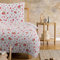 Trautesheim Blumenbettwäsche-Set Rosa Rot Rosen-Bettwäsche - zweiteilig: 135x200 und 80x80 - Ökotex100 und BCI - aus 100% nachhaltiger Baumwolle - mit Reißverschlüssen
