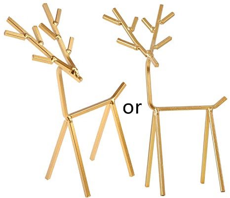 MOLKASIA Schmuckständer für Halskette, Baum, goldener Ohrringhalter, Hirsch, Geometrie, Turm, Ringe, Armbänder