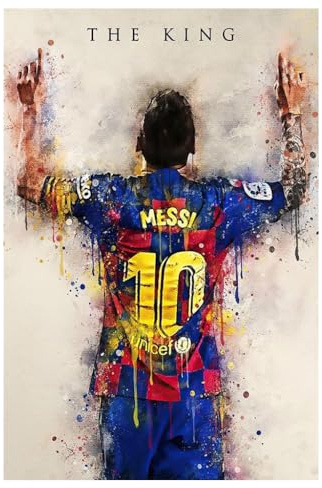 Generisch Fußballstar-Poster,Fußballstars Kunstdruck – Künstlerische Leinwand-Wanddekoration 40x60 cm(ohne Rahmen) (D)