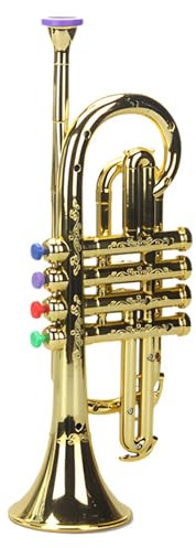 Trompete für Kinder, 17 x 8 x 35 cm Simuliertes Musikinstrumentenspielzeug, Pädagogische Musikinstrument, für Zuhause, Schule, Kindergart