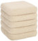 eSituro Sitzhocker mit Stauraum, Faltbarer Hocker, Polsterhocker aus Teddystoff, Fußhocker Sitzwürfel Aufbewahrungshocker, für Wohnzimmer Schlafzimmer, Beige