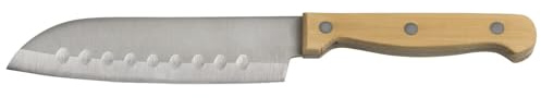 KESPER 90650 Santokumesser 23,5 cm mit Klinge aus Edelstahl, Griff aus Bambus
