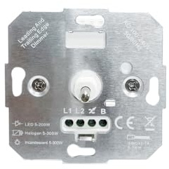 GNURBDILFO Interruttore Smart Dimmerabile da Parete da 300W con Interruttore Fili per Lampada A Soffitto, Lampadario o Lampada A Sospensione per il Soggiorno con Controllo Remoto