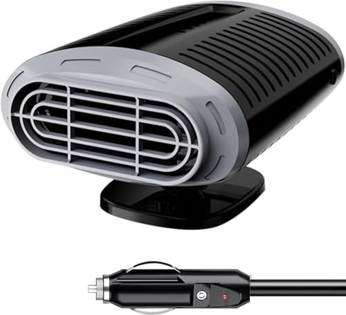 Mupkvy Autoheizung, 12V Autoheizungen für Fahrzeuge, Anschluss an den Zigarettenanzünder, schnelles Aufheizen 360-Grad-Drehung, Defroster-Defoger für die Windschutzscheibe des Autos