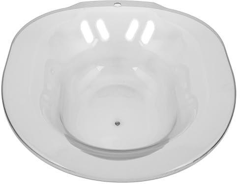 POPETPOP Sitzbadewanne für Wc Sitz Hellgrau aus Sanitärsilikon mit Badesalz zur Wochenbettpflege Hüftbad für Schwangere und Hämorrhoidenbehandlung Vielseitig für Haushalt und Pflege