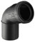 Geberit 390323141 Bogen Silent-PP mit Muffe, 67.5 Grad DN 75