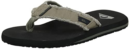 Quiksilver Herren Monkey Abyss Zehentrenner, Schwarz Green Black Brown Xgkc, 44 EU