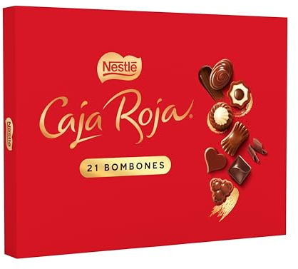 NESTLÉ Caja Roja Bombones de Chocolate con leche estuche, 198g