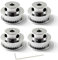 pulley 40 teeth zahnriemenscheibe 10mm bohrung umlenkrollen für seile 6mm 3D Drucker Zahnriemen Rolle Packung mit 4 (Schraubenschlüssel enthalten)