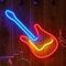 Gitarre Neonlicht LED Schild USB Beleuchtung Leuchtreklame Reklame Licht, Kunst Neonlichter Bar Party Wand Dekoration Weihnachten Geburtstag Wohnzimmer Kindergeschenk dekorative Wandbeleuchtung Musik