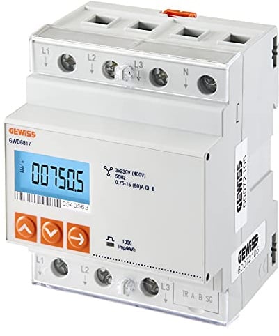 GEWISS 3-Phasen-Energiemessgerät für dynamische Ladekontrolle bei der Nachfüllung von V.E. - GWD6817