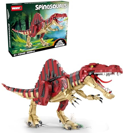 WOMA Dino Spinosaurus C0449, Baukasten für Dinosaurier- und Jurassic-Fans, Bausteinspielzeug für Jungen und Mädchen ab 6 Jahren (2008 Teile)