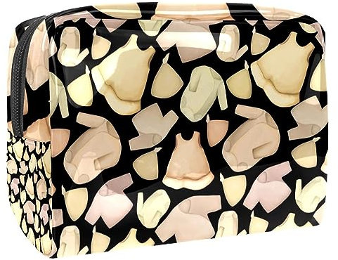Borsa per cosmetici per vestiti e vestiti per bambini, borsa da viaggio per articoli da toeletta grandi in PVC, pratica custodia organizer con cerniera, Multi, 18.5x7.5x13cm/7.3x3x5.1in, Beauty case
