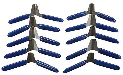 Tiuimk 10pcs Padlock Shim Set Lock Opener Accessories - Stainless Steel, Blue Color, 6x3x2cm Size - Perfect for Novices
