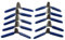 Tiuimk 10pcs Padlock Shim Set Lock Opener Accessories - Stainless Steel, Blue Color, 6x3x2cm Size - Perfect for Novices