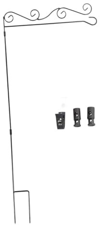 VINTORKY Porte-Drapeau De Jardin Durable Support De Drapeau Amovible pour Décoration Extérieure pour Jardin Pelouse