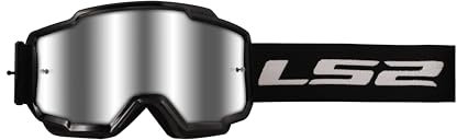 LS2 MX Brille Charger Black With, Mirror Silver Linse