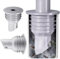 Wondsea Lot de 2 joints de tuyau de vidange de 35 à 40 mm pour machine à laver, avec capuchon en silicone, bouchon de tuyau pour protéger contre les odeurs et les corps étrangers