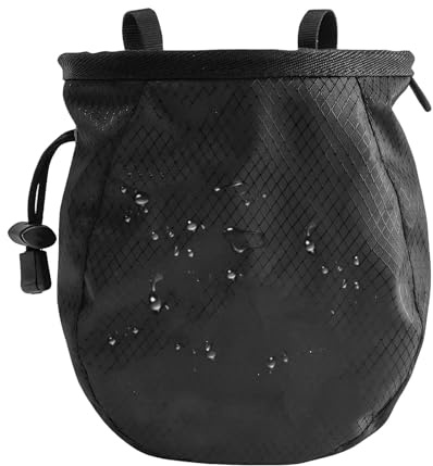 Boulder Väska - Polyester, Klättring Väska 4,72 x 3,15 x 6,3 tum | Vattentät Magnesitväska, Justerbar, Vattentät Vattentät Med Dragkedja, För Bergsklättrare