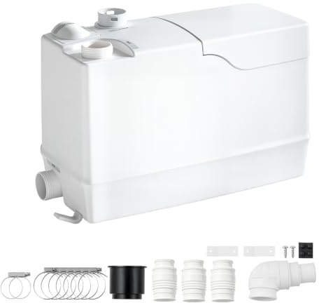 VEVOR Pompa di Sollevamento per Acqua Grigie Doccia Cucina 800W 200L/min