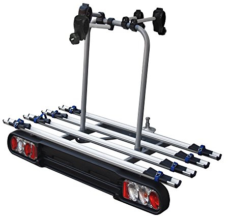 VDP Fahrradträger Race 4 Heckträger für 4 Räder Anhängerkupplung Aluminium