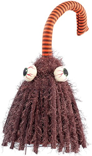 infactory Halloween Figuren: Singender und rockender Besen Igor (Wackelfiguren, Halloweendeko, Scherzartikel)