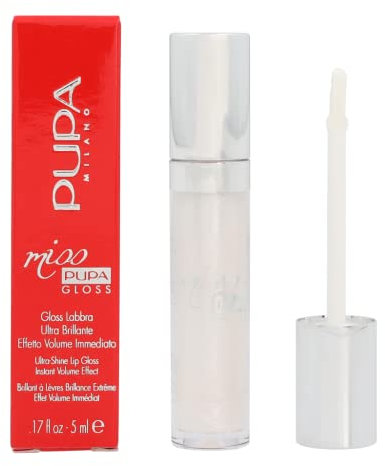 Pupa Milano Miss Pupa Gloss à Lèvres 101 Pearly Clear pour Femme 0,17 oz 1 Unité