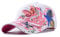 Basecap Schmetterling Blumen Baseball Cap Mütze Hut Kappe Hip Hop Snapback Butterfly & Flower (weiß)