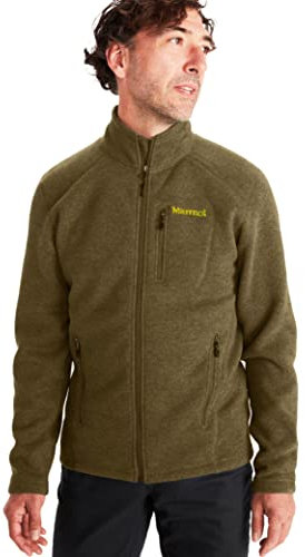 MARMOT Drop Line Herrenjacke, leicht, Fleece, Dunkelgrau, Größe S