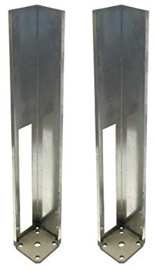 Vinyl Zaun Beton/Holz Post Mount Tower mit Montage-Kit 4x4x36 (2 Pack)