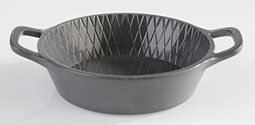 APS 84781 MINI Melamin Schale mit Griffen, Ø 8, 5 x 2, 5 cm, 0, 07 ltr, Grau