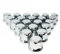 Easy Link Lot de 100 cache-écrous de roue en plastique chromé SW32 pour remorque de camion
