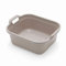 10L Plastic Large Washing Up Bowl Kitchen Basin Sink with Handles (Mushroom)