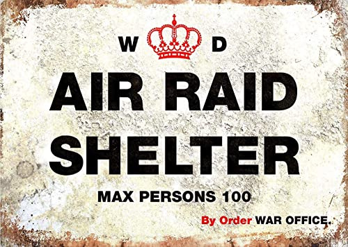 Weltkrieg Poster GB WW2 WW1 Army Bunker Air Shelter Vintage Retro Mann Höhle Bar Pub Schuppen Neuheit Geschenk Aluminium Metall Blechschild Wanddekoration Schild