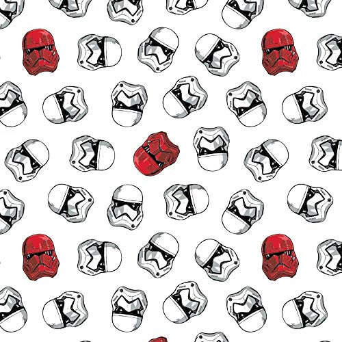 Fat Quarter Star Wars Storm & Sith Troopers auf weißem 100 % Baumwolle Quilting Stoff