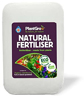 Plant Grow Natural Fertiliser - Outdoor Garden and Indoor House Plant Food - Liquid Slow Release Lawn Feed (10 L)