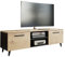 MATKAM Bergen TV Lowboard skandinavisch TV Unterteil Fernsehtisch, H47 x B150 x T40 cm (Artisan Eiche-Schwarz)