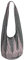 PANASIAM Shoulderbag V-Design in petrol grey, L