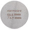 Normcore Schermo a disco da 53,3 mm, schermo inferiore per doccia, schermo a contatto in metallo per filtro espresso, spessore 1,7 mm, 150 µm, acciaio inossidabile 316