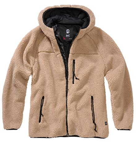 Brandit Women Teddyfleece Jacket Hooded, Farbe: camel, Größe: XS